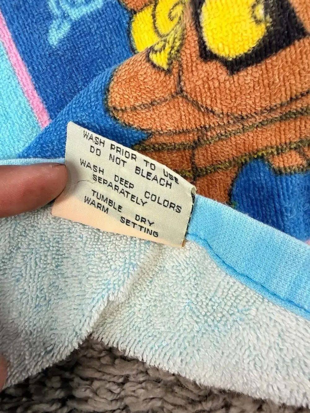 Vintage Disney Beauty and the Beast Belle Bath Towel
